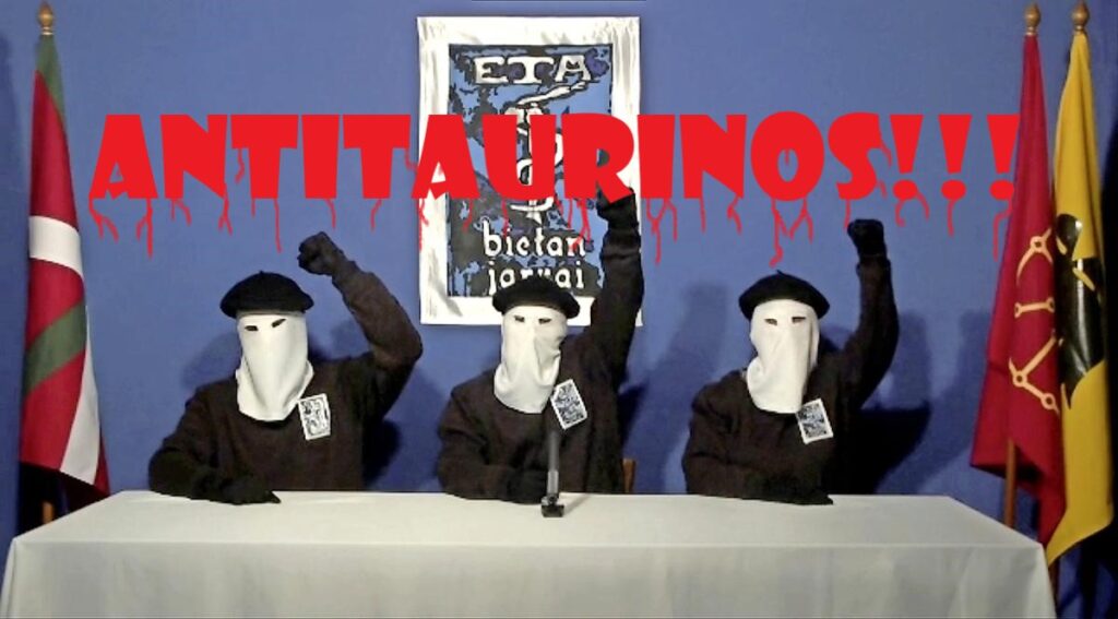 Imagen de miembros del grupo terrorista ETA
